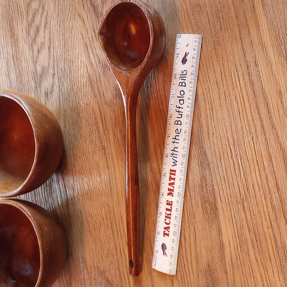 Wood Soup Bowls and Ladel - Picture 10 of 10